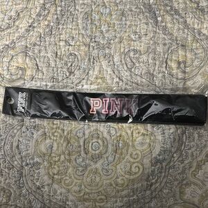 Victoria Secret Pink Logo Black Headband